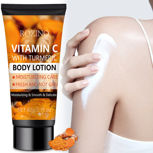 Moisturizing skin care vitamin C with turmeric body lotion