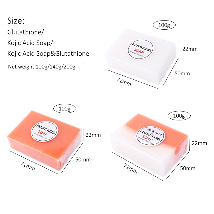 100% Pure And Natural Kojic Acid Hand Made Skin Whitening Acne Soap Kojic Acid With Gluthathione Face Body Soap