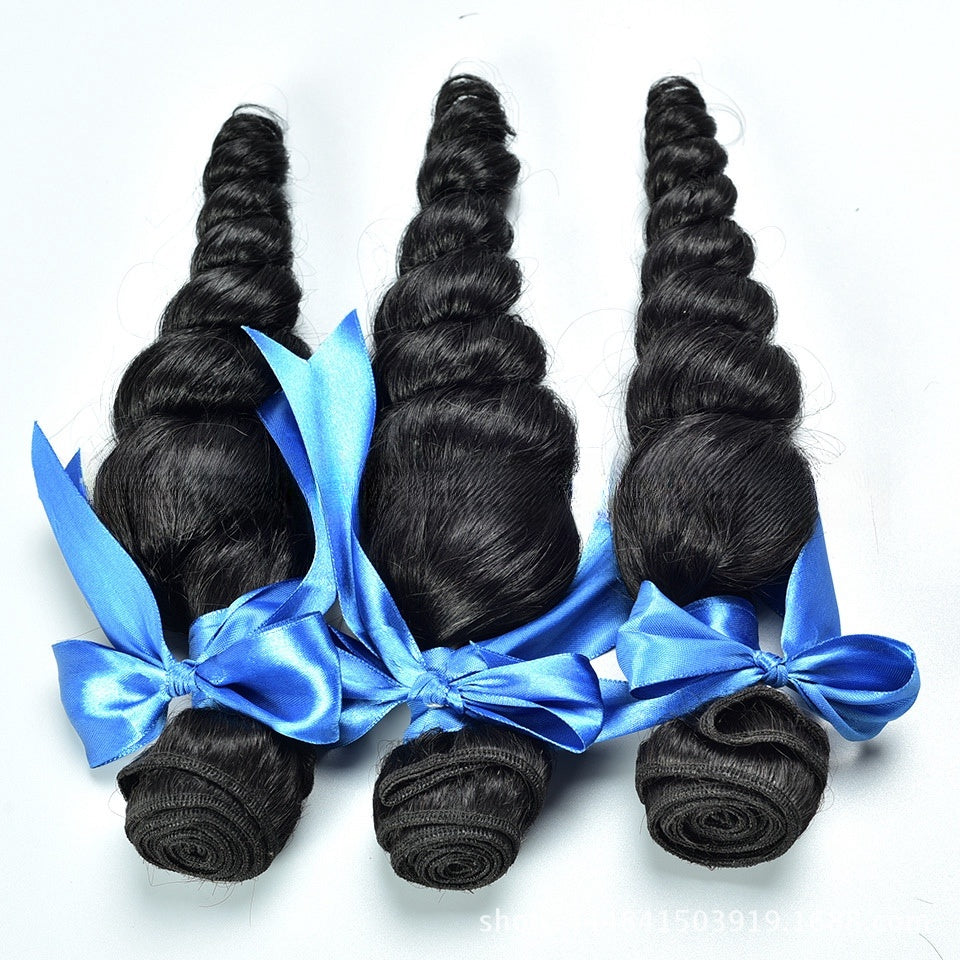 100% Raw Brazilian Human Hair Weave Bundles Loose Wave Hair Extensions