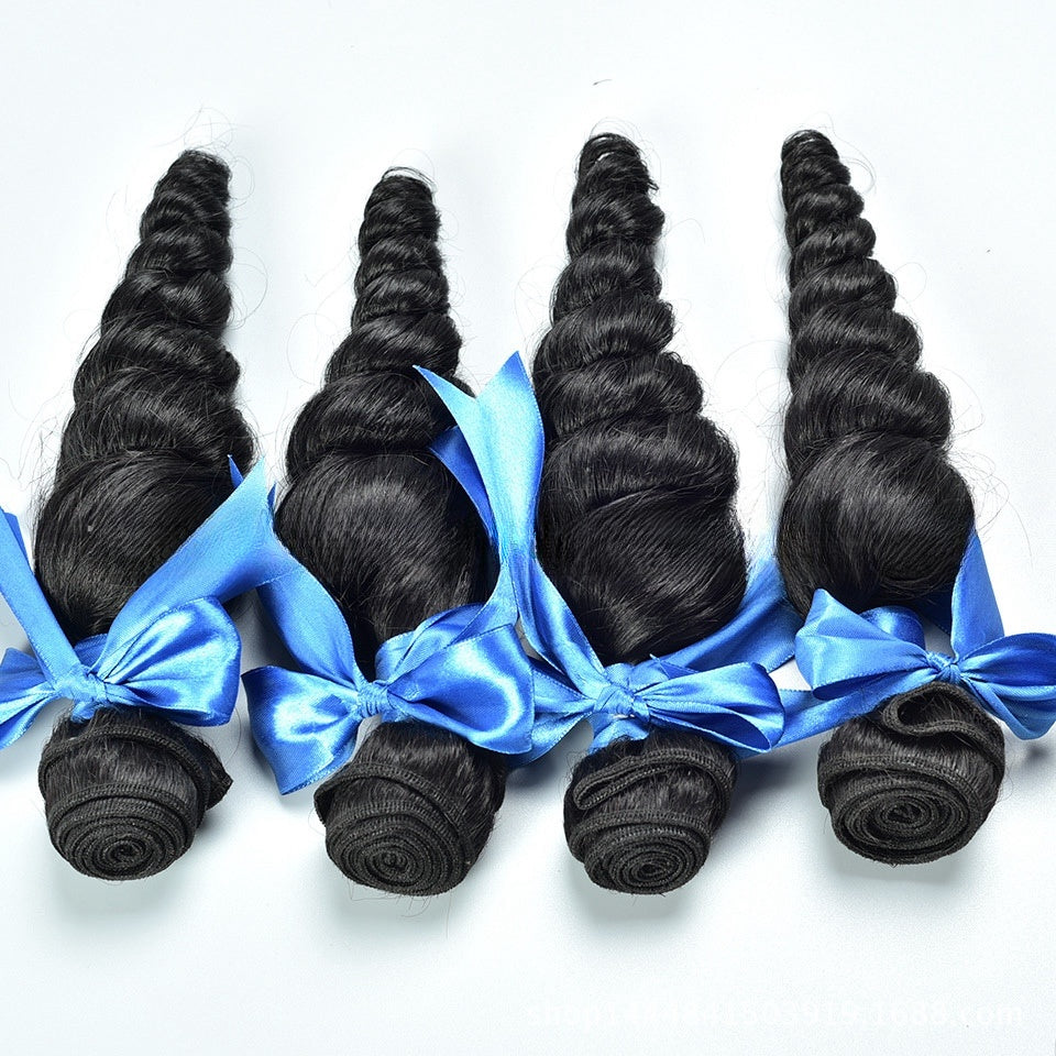 100% Raw Brazilian Human Hair Weave Bundles Loose Wave Hair Extensions