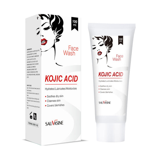 Kojic Acid Face Wash Whitening Deep Cleaning Oil Control Anti Acne Facial Cleanser for Face